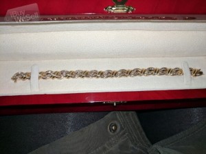 14k gold diamond bracelet