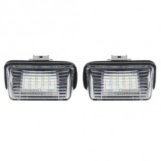 1Pair LED Number License Plate Lights for Peugeot 206 207 306 Citroen C3