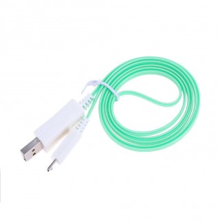 1m Luminous LED Data Charging Cable for Android USB Charging Cable(Green)
