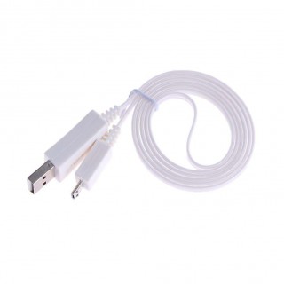 1m Luminous LED Data Charging Cable for Android USB Charging Cable(White)
