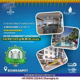 2 and 3BHK Apartments In Bowrampet | Vajradevelopers
