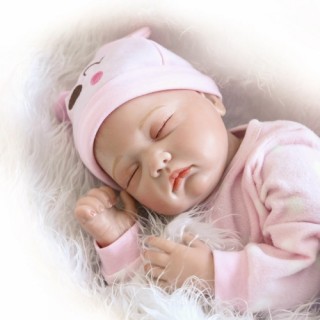 22inch 55cm Reborn Baby Doll Girl PP filling Silicon With Clothes Lifelike Cute Gifts Toy