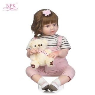27in Reborn Baby Rebirth Doll Kids Gift Cloth Material Body