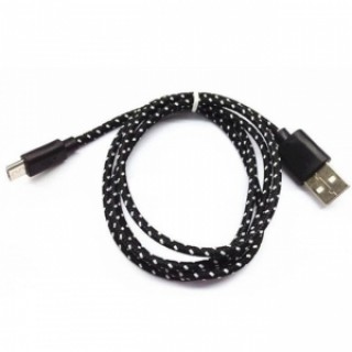 2M Universal Braided Nylon Micro USB Data Charger Cable Android V8 Black