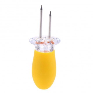 2pcs/Set Stainless Steel Corn Holder BBQ Forks Grill Needle Multifunction Barbecue Tool Kitchen Gadg