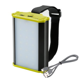 330lm LED Lantern with 4400mAh Charger, Rechargeable & Dimmable Tent Light, Portable Power Bank