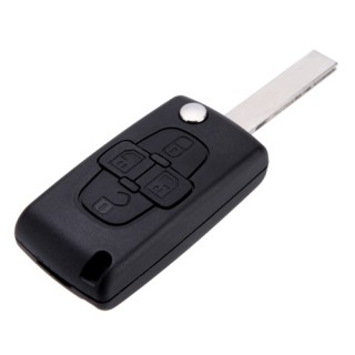 4 Button Flip Floding Remote Key Fob Case Shell for Peugeot 1007 Citroen C8 Australia
