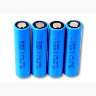 4pcs Tenergy Li-Ion 18650 Cylindrical 3.7V 2200mAh Flat Top Rechargeable Batteries w/ PCB