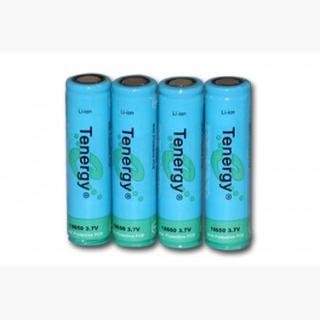 4pcs Tenergy Li-Ion 18650 Cylindrical 3.7V 2600mAh Flat Top Rechargeable Batteries w/ PCB