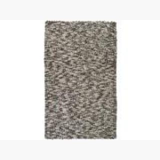 5' x 8' Gray, Silver & White Speckled Hand Woven New Zealand Wool Area Throw Rug