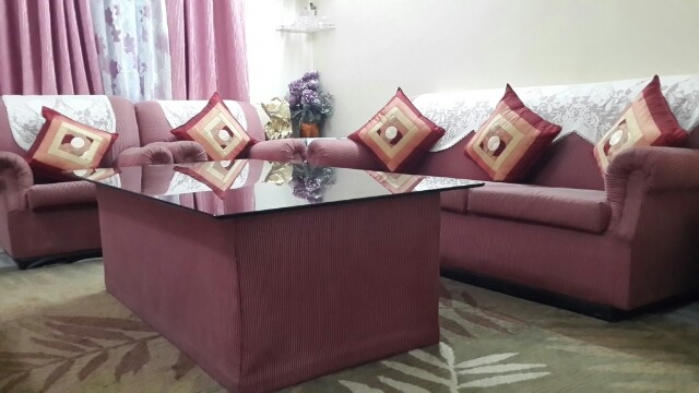 Seater Sofa, 5 Seater Sofa Set With Center Table Wooden
