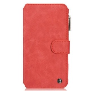 5.5" Vintage Leather Multifunctional Wallet Card Pocket Zipper Flip Case Cover for Apple iPhone 6 Pl