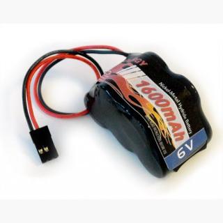 6V Tenergy 1600mAh NiMH Side by Side  Double Hump Battery Pack with Hitec Connector