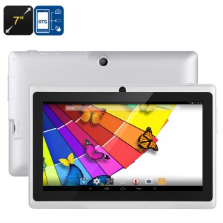 7 Inch Quad Core Tablet 'Eta' - Android 4.4 OS, A33 CPU, Mali-400 GPU, 8GB Internal Memory, OTG (Whi