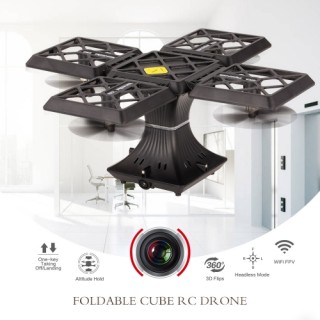 720P Camera Wifi FPV Foldable Cube Drone Headless Mode Altitude Hold G-sensor Quadcopter