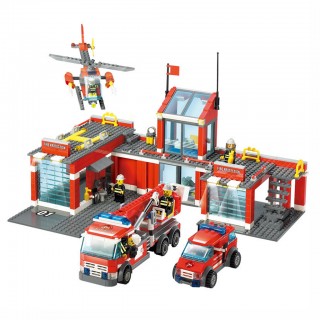774-Piece City Fire Station Building Blocks Educational Toys for Kids