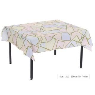 84 * 60'' Rectangular Dinner Table Cloth Polyester Printed Coffee Table Cover Tablecloths Home Decoa
