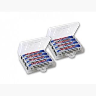 8pcs Tenergy Premium AAA 1000mAh NiMH Rechargeable Batteries + 2 AAA Size Holders
