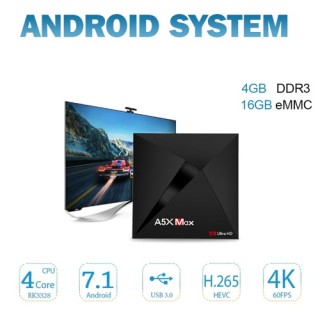 A5X Max Smart Android 7.1 TV Box