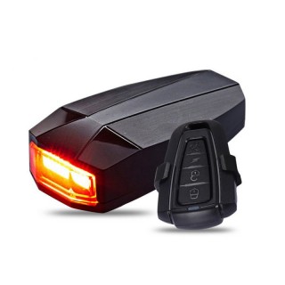 ANTUSI Multifunctional LED Bicycle Taillight with Burglar Alarm and Bell
