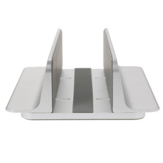 Adjustable Vertical Laptop Stand Aluminum Alloy Holder Bracket Cooler Cooling Pad Space-saving for M