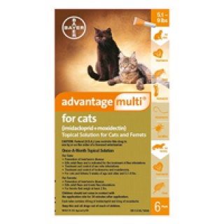 Advantage Multi (Advocate) Kittens & Small Cats up to 10lbs (Orange) 3 DOSES