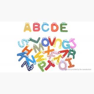 Alphabets Wooden Fridge Magnet Child Educational Toy (26 Pieces)