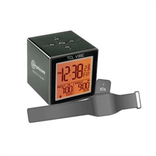 Amplicom TCL Vibe Travel Alarm Clock With Vibration Wristband,TCL Vibe Travel Alarm Clock,Each,95866