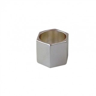 AngiMac Hexacon Ring , Silver