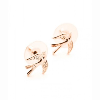 AngiMac Sparrow Stud Earrings Rose Gold