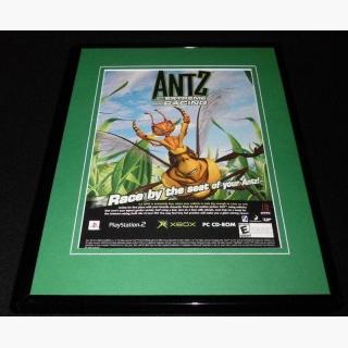 Antz Extreme Racing 2002 PS2 XBox Framed 11x14 ORIGINAL Advertisement