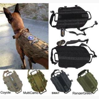 Army Tactical Dog Vests Hunting Dog Training Molle Vest Outdoor Military Dog Clothes 