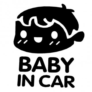 BABY IN CAR Car Windscreen Panel Bumper Car Truck Reflective Sticker Decal
