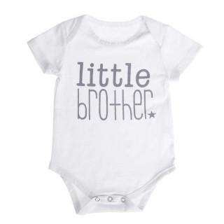 Baby Clothes Romper Jumpsuits Children Clothing Boy Rompers Cotton Letter Printed Short Sleeve T-sh