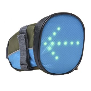 Bicycle Saddle Bag with RC LED Turn Signal Light