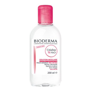 Bioderma Créaline H2O Ultra-Mild Non-Rinse Cleanser for Face & Eyes (Very Dry Sensitive Skin) 250ml,