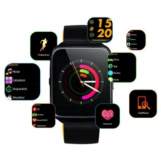 Bluetooth Smart Watch Blood Pressure Monitor Heart Rate Smartwatch men Call Message Reminder Wearabl