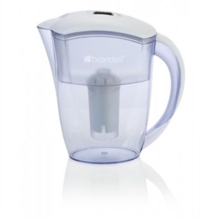 Brondell H10-W 6 Cup Water Filtration Pitcher, White