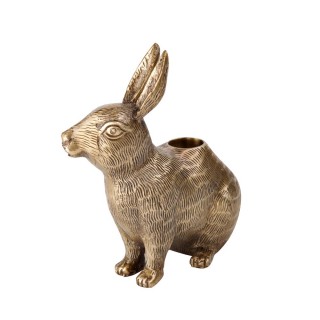 C.A.M. Jardiner candle holder lapin brass
