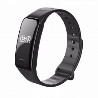 C1 Blood Pressure Oxygen Heart Rate Pedometer Smart Bracelet for Android IOS Black