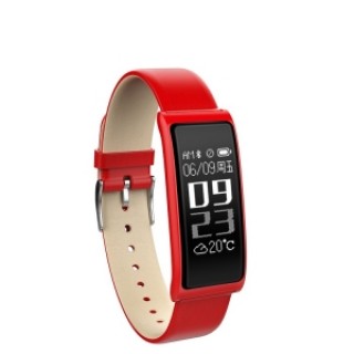C9s Heart Rate Smart Touch Screen Bracelet Watch for Android IOS - Red