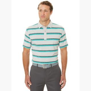 Callaway Men's Opti-Soft Heather Printed Stripe Polo Shirt