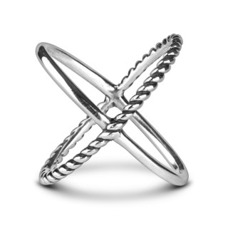 Carolyn Pollack Sterling Silver X Ring