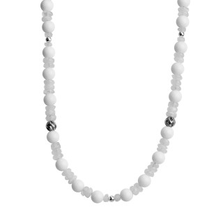 Carolyn Pollack White 21 Beaded Necklace