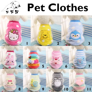 Cartoon Cute Puppy Hoodie Clothing Warm Dog Cat Sweater Clothes Pet Clothes M Size