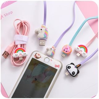 Cartoon iPhone Lightning / Android Micro-USB Charging Cable