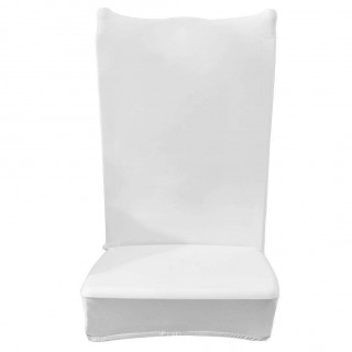 Chair Cover Solid Thin Elastic Banquet Seat Sleeve Chair Wrap Hotel Gift(A)