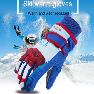 Children Winter Warm Snowmobile Ski Gloves Kids Girls Boys Waterproof Snowboarding Windproof Outdoor