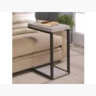 Coaster 902933 Accent Tables Industrial Snack Table, Cement & Black