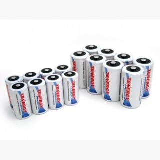 Combo: 16pcs Tenergy Premium NiMH Rechargeable Batteries (8C/8D)